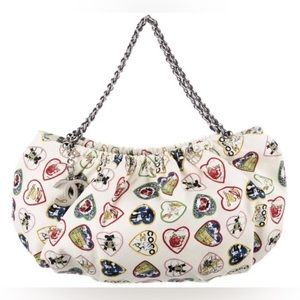 ❤️SOLD❤️NEW CHANEL HEARTS CC CANVAS SHOULDER BAG